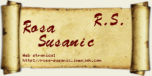 Rosa Susanić vizit kartica